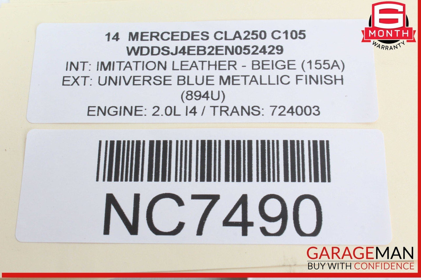 14-19 Mercedes W117 CLA250 Front Right or Left Dash AC A/C Air Vent Trim Grill