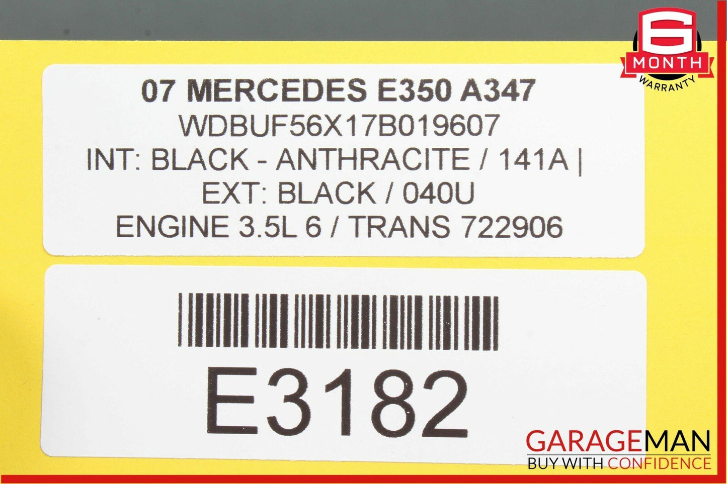 03-09 Mercedes W211 E350 CLS500 Hazard Light Door Lock Control Switch Dark Wood