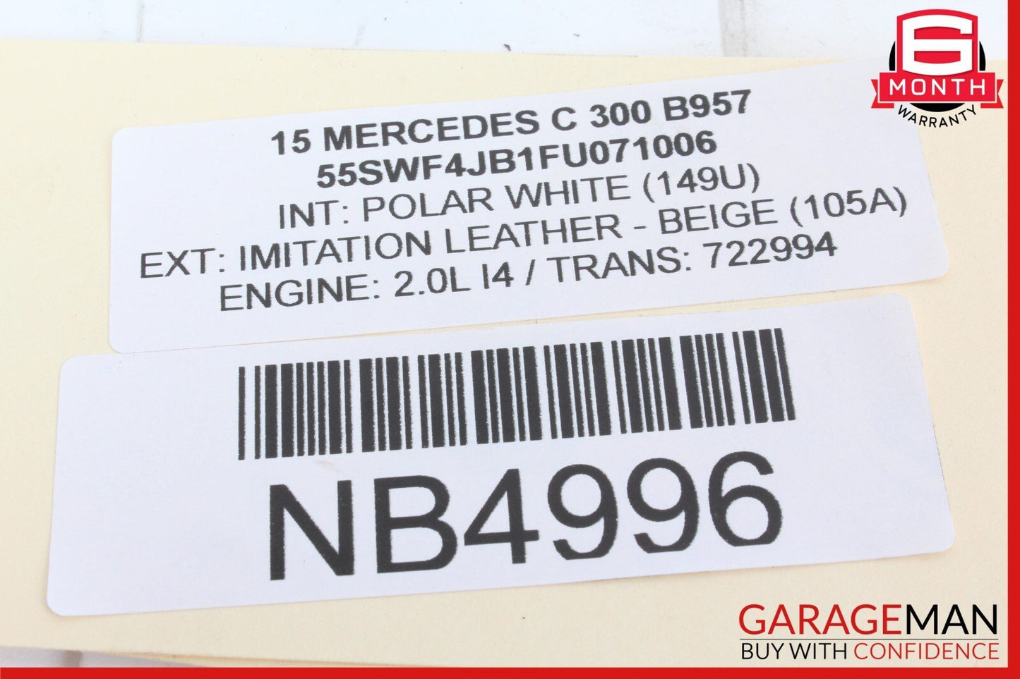 15-20 Mercedes W205 C300 Rear Right / Left Suspension Upper Control Arm OEM