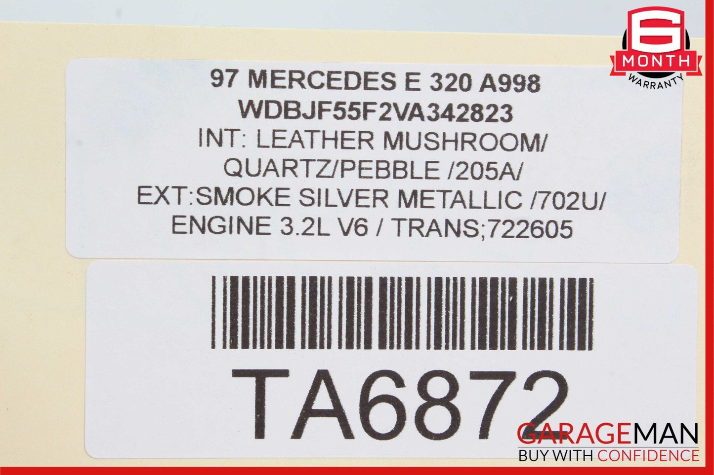96-02 Mercedes W210 E320 Rear Left & Right Suspension Coil Spring Absorber Set
