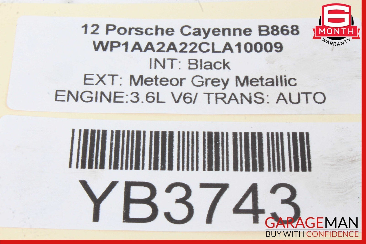 11-18 Porsche Cayenne 958 Rear Side Suspension Upper Forward Control Arm OEM