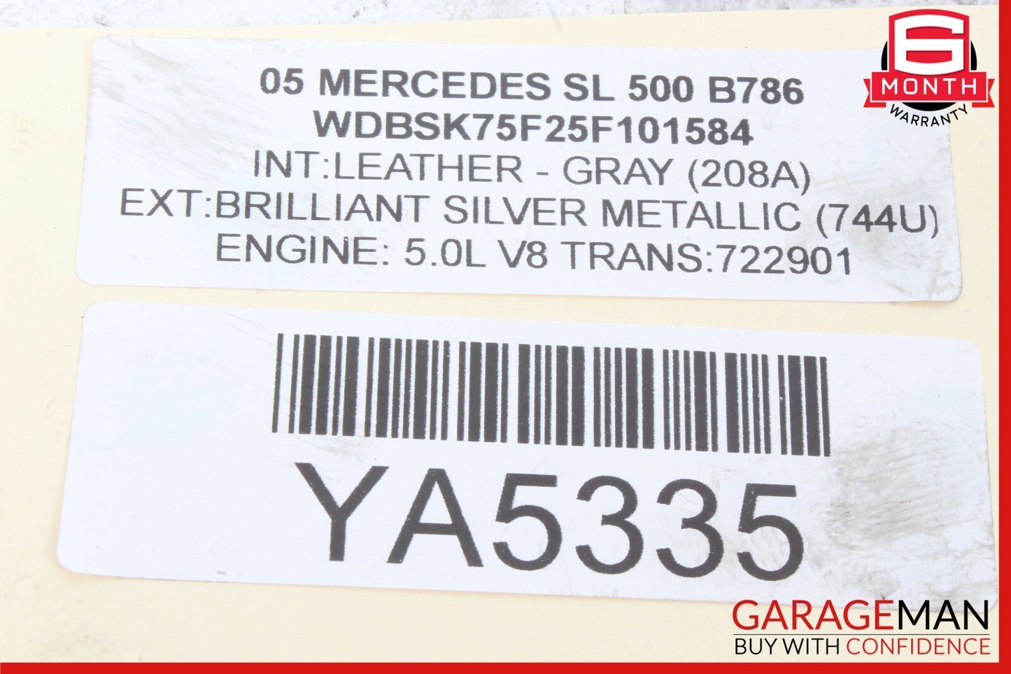 03-12 Mercedes R230 SL550 SL500 Rear Right or Left Suspension Upper Control Arm