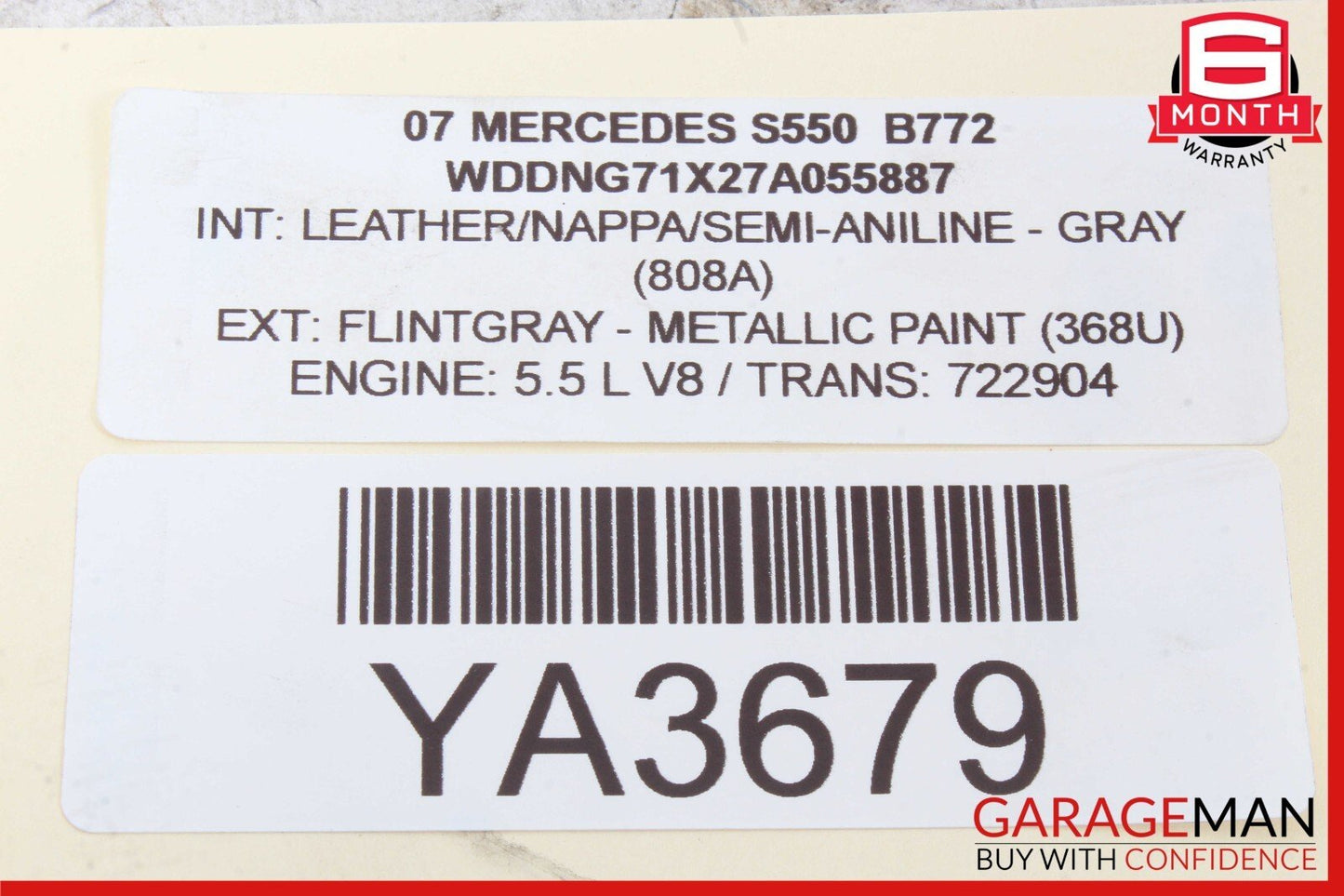 07-14 Mercedes W221 S550 CL600 Front Left Seat Control Memory Switch Trim Assy