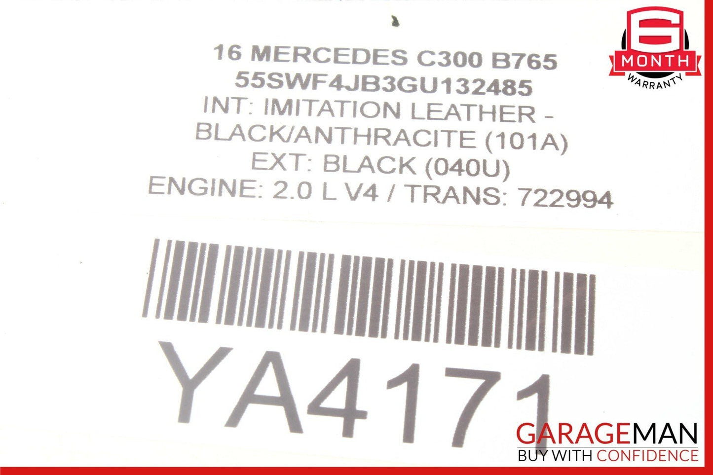 08-20 Mercedes W205 C300 E350 Rear Right / Left Lower Suspension Control Arm