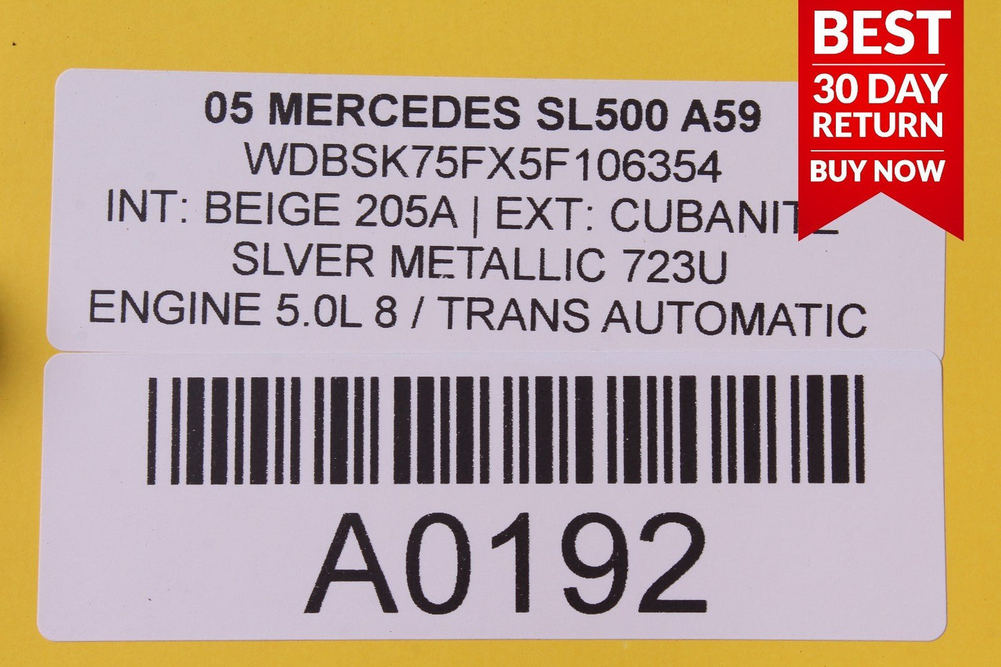 03-08 Mercedes R230 SL500 Front Right Passenger Seat Switch Control Module A59