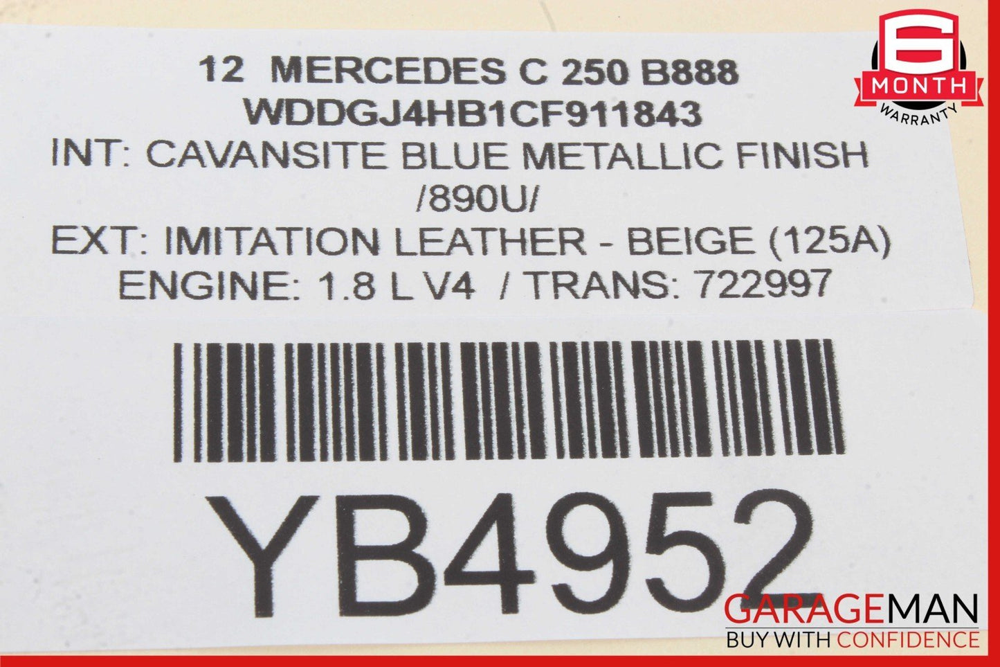 12-14 Mercedes W204 C250 AC A/C Heater Climate Control Switch Trim Assembly OEM
