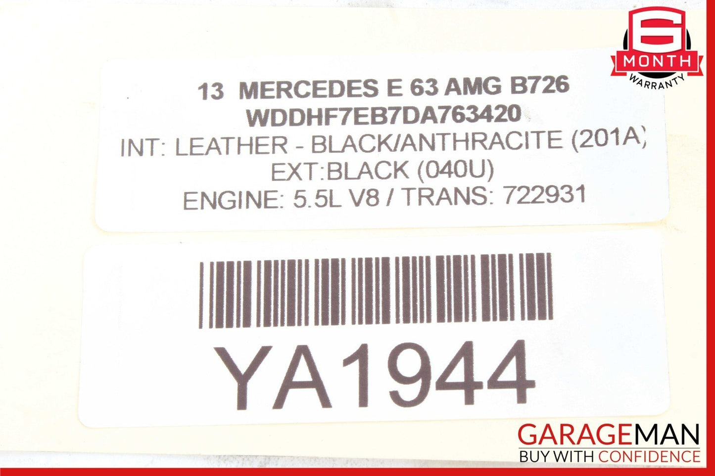 08-17 Mercedes W212 E63 AMG C300 Rear Left Side Suspension Lower Control Arm OEM
