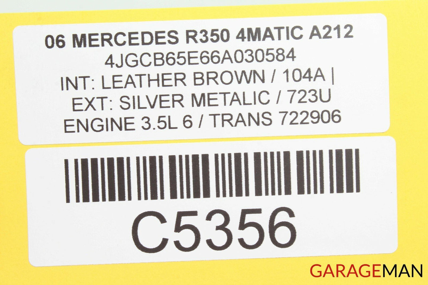 06-10 Mercedes W251 R350 Front Left Driver Side Mirror Door Rear View Silver OEM