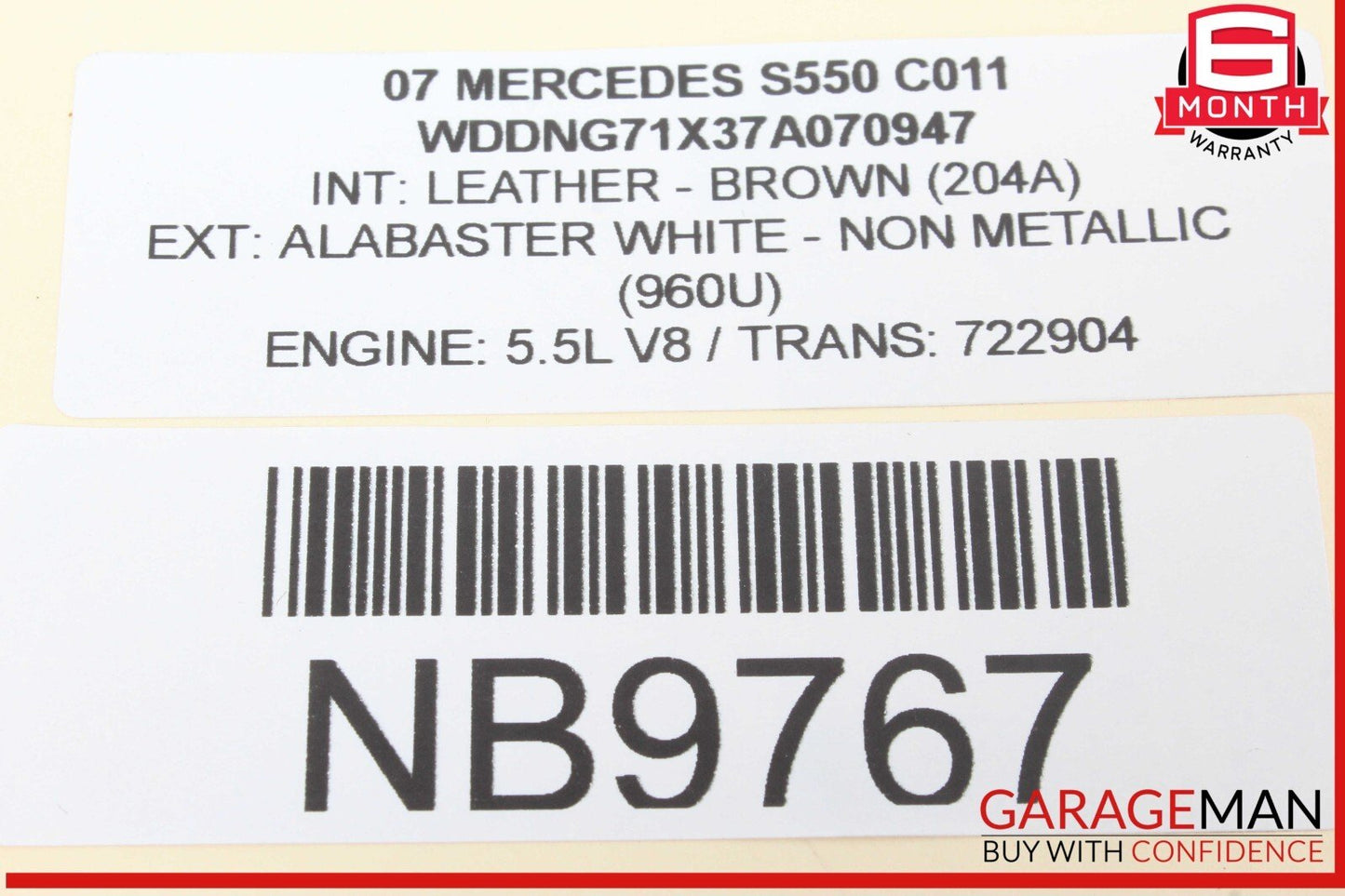 07-13 Mercedes W221 S550 Dashboard AC A/C Air Vent Left Driver Black OEM