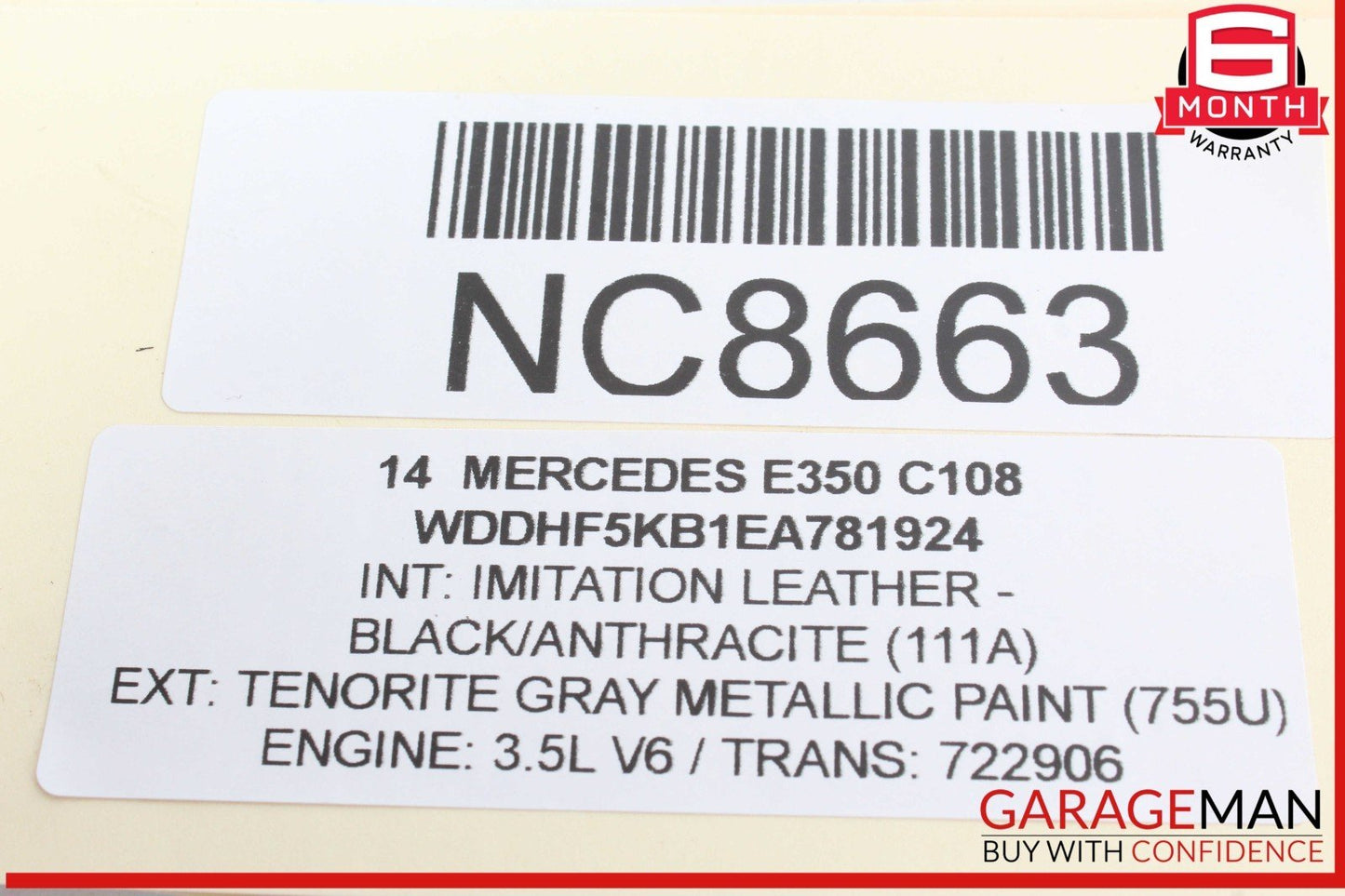 08-17 Mercedes W212 E350 C300 Rear Right / Left Side Upper Control Arm OEM