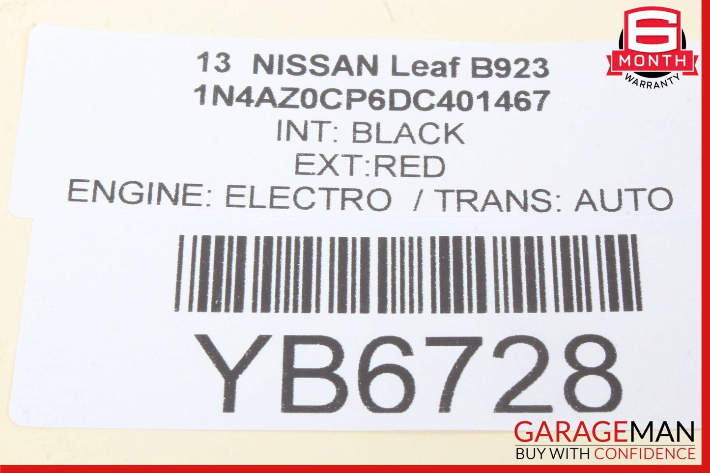 11-17 Nissan Leaf Rear Right Passenger Side Door Window Switch OEM