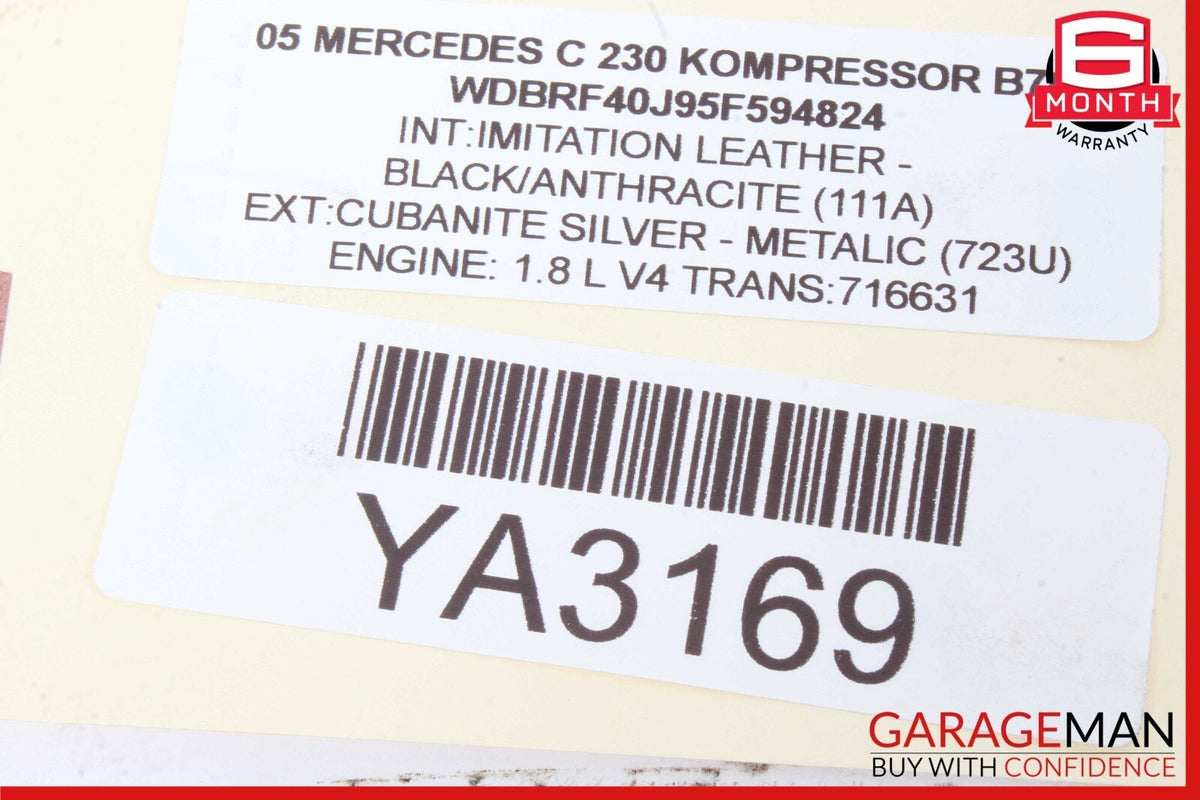 01-07 Mercedes W203 C230 C240 C55 AMG Front Right Door Control Module Unit