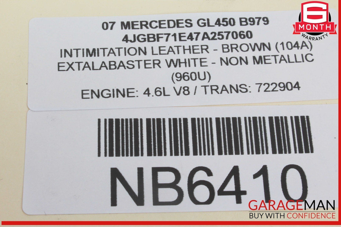 06-12 Mercedes X164 GL450 ML350 Front Left Bumper Fog Light Lamp OEM