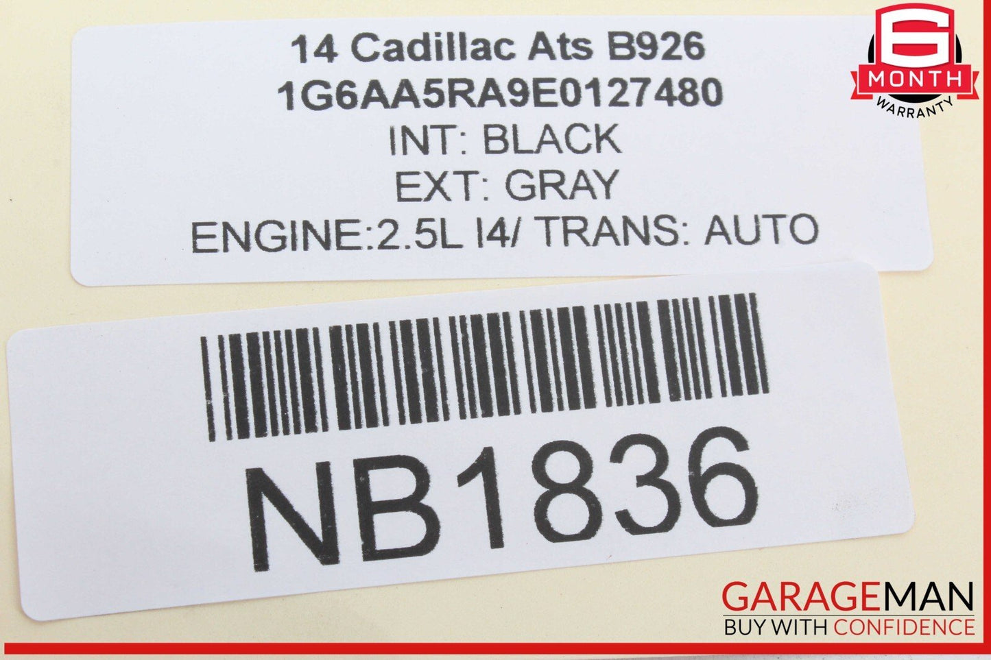 14-16 Cadillac ATS Engine Control Module Unit ECM 12656773 OEM