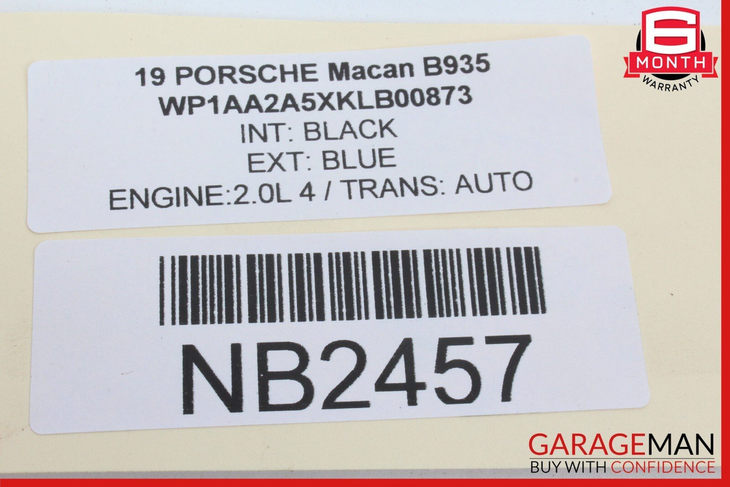 15-22 Porsche Macan Rear Left Driver Side Suspension Upper Control Arm OEM