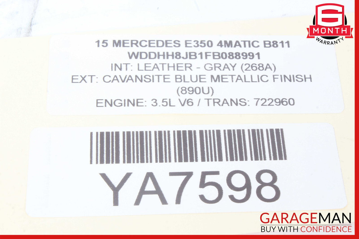 08-18 Mercedes W212 E350 Rear Left or Right Side Lower Thrust Control Arm OEM
