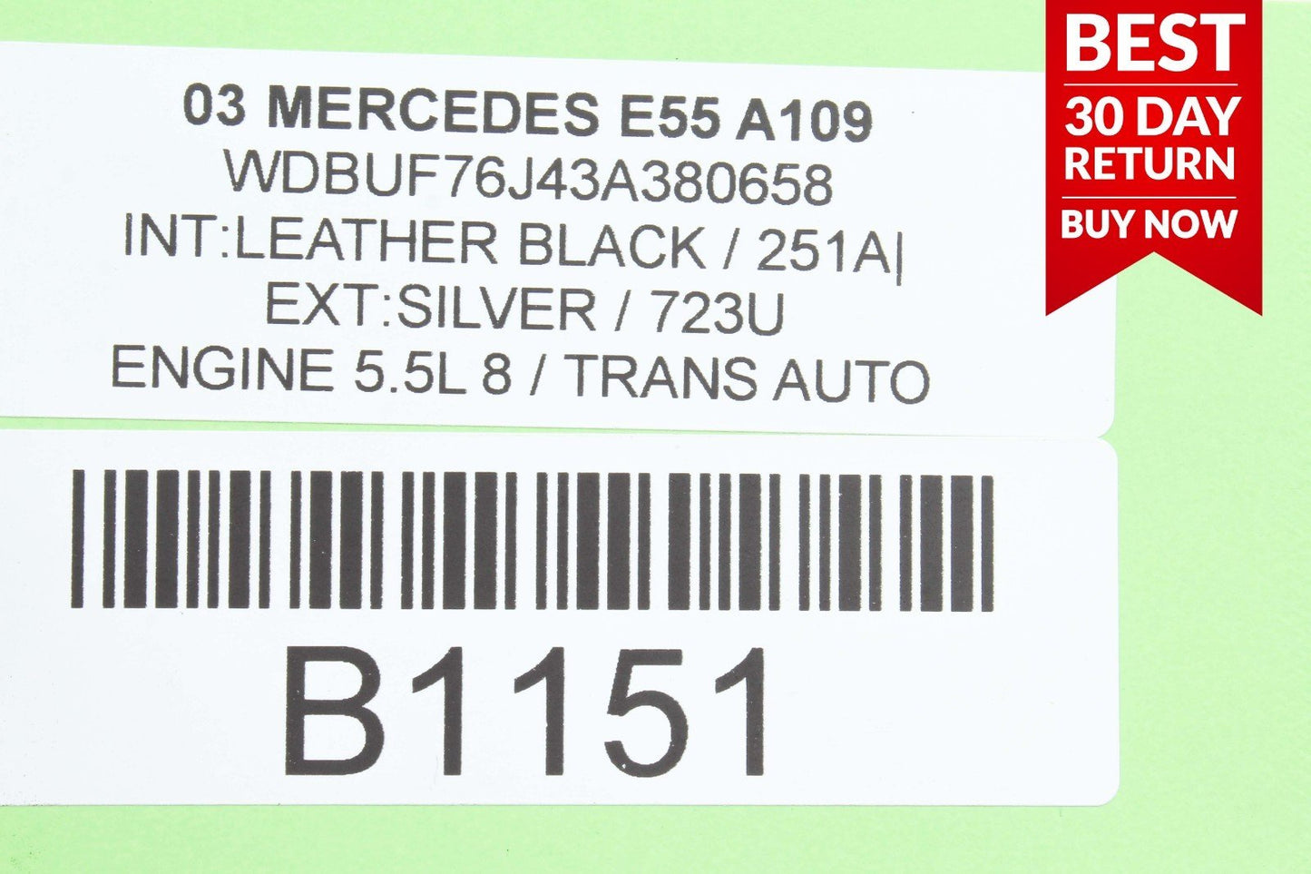 03-06 MERCEDES W211 E55 AMG REAR RIGHT PASSENGER DOOR CONTROL MODULE A109 OEM