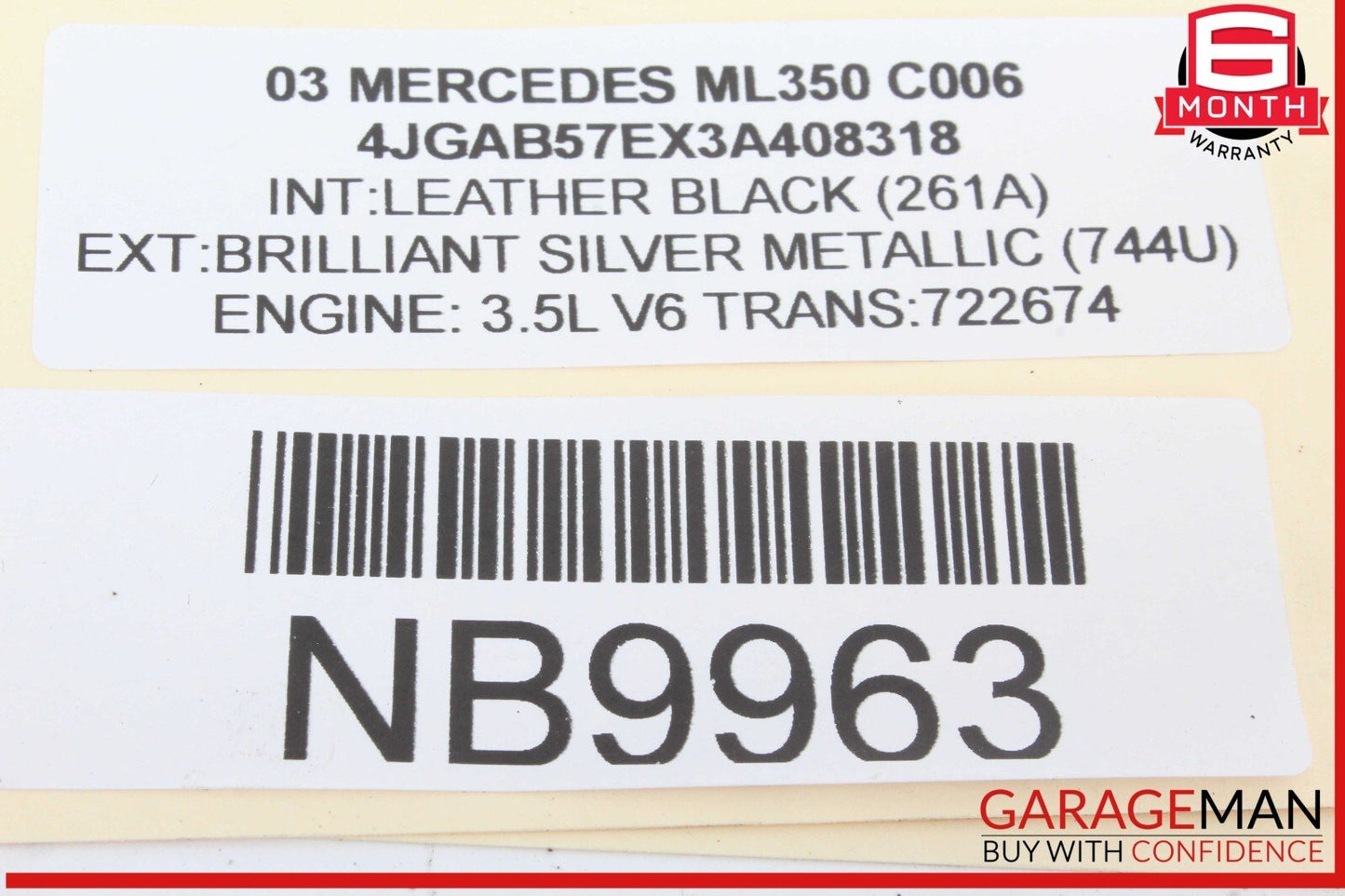 98-05 Mercedes W163 ML350 Front Left Driver Side Seat Adjust Control Switch OEM
