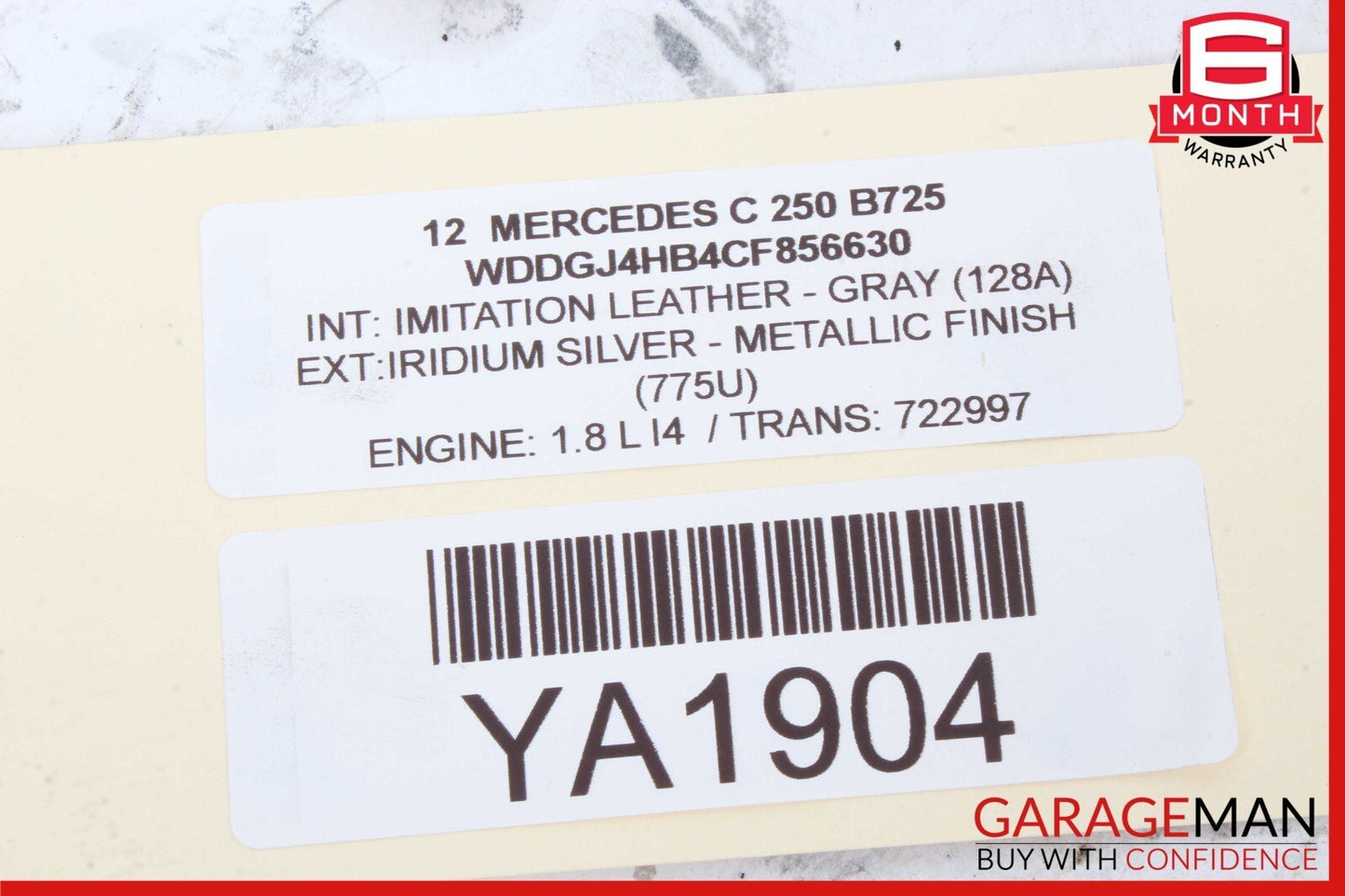08-14 Mercedes W204 C250 C300 Front Left Side Curved Wishbone Control Arm OEM