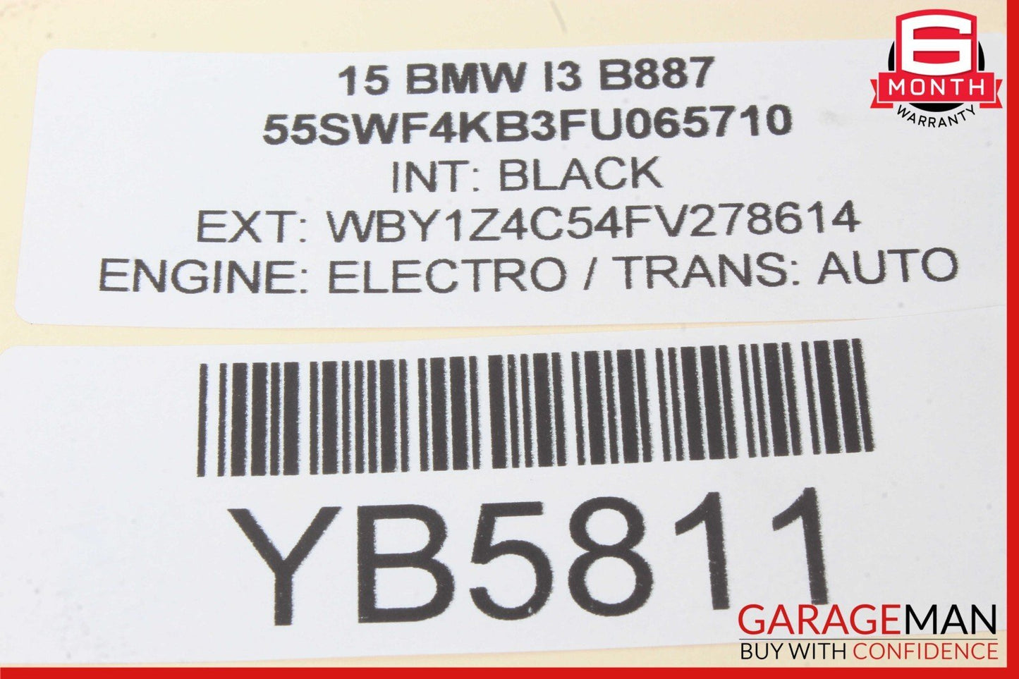 14-21 BMW i3 I01 Hybrid Rear Left Bumper Reinforcement Bracket Support OEM