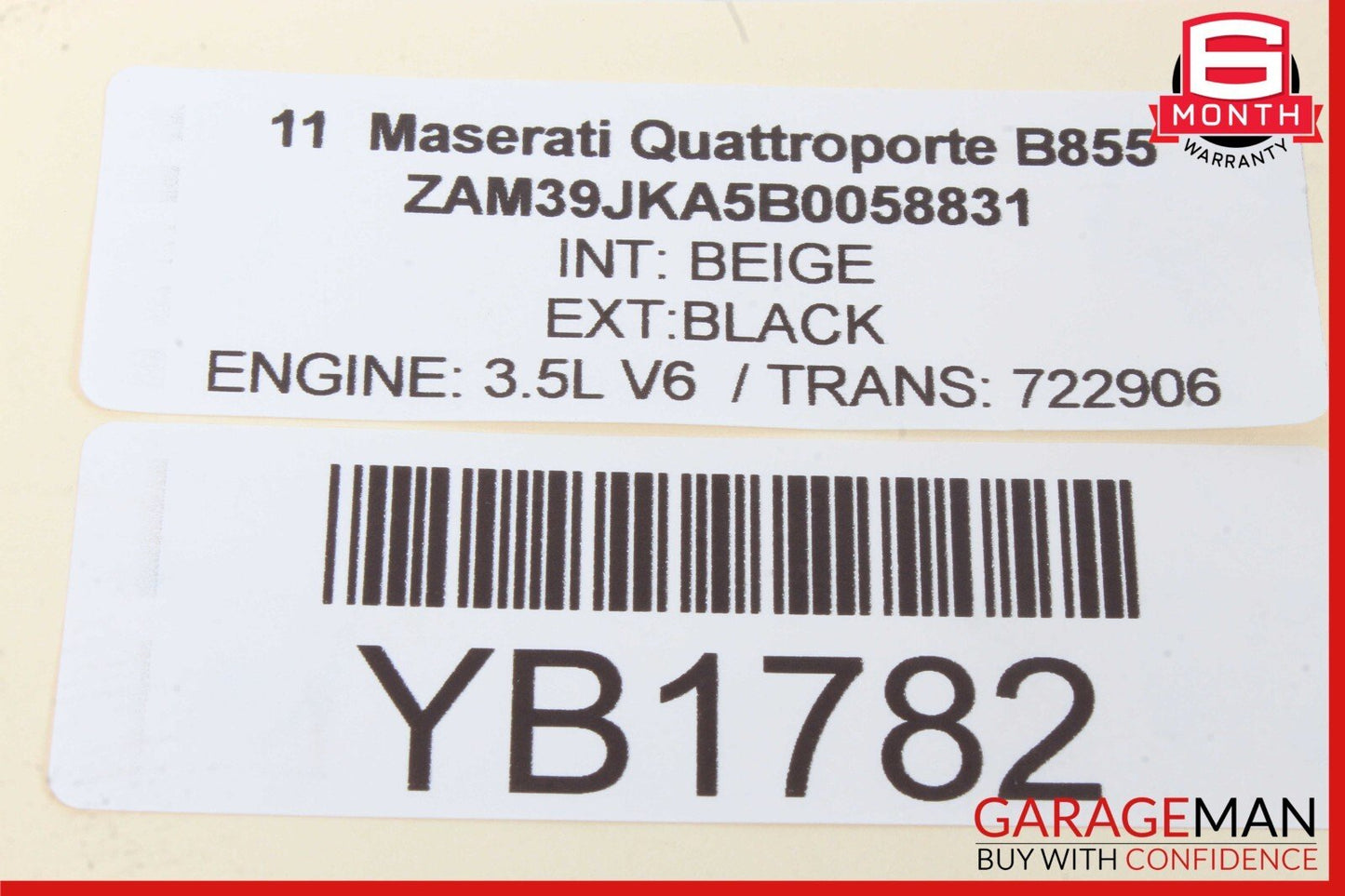 03-19 Maserati Quattroporte Floor Transmission Shifter Gear Shift Selector OEM