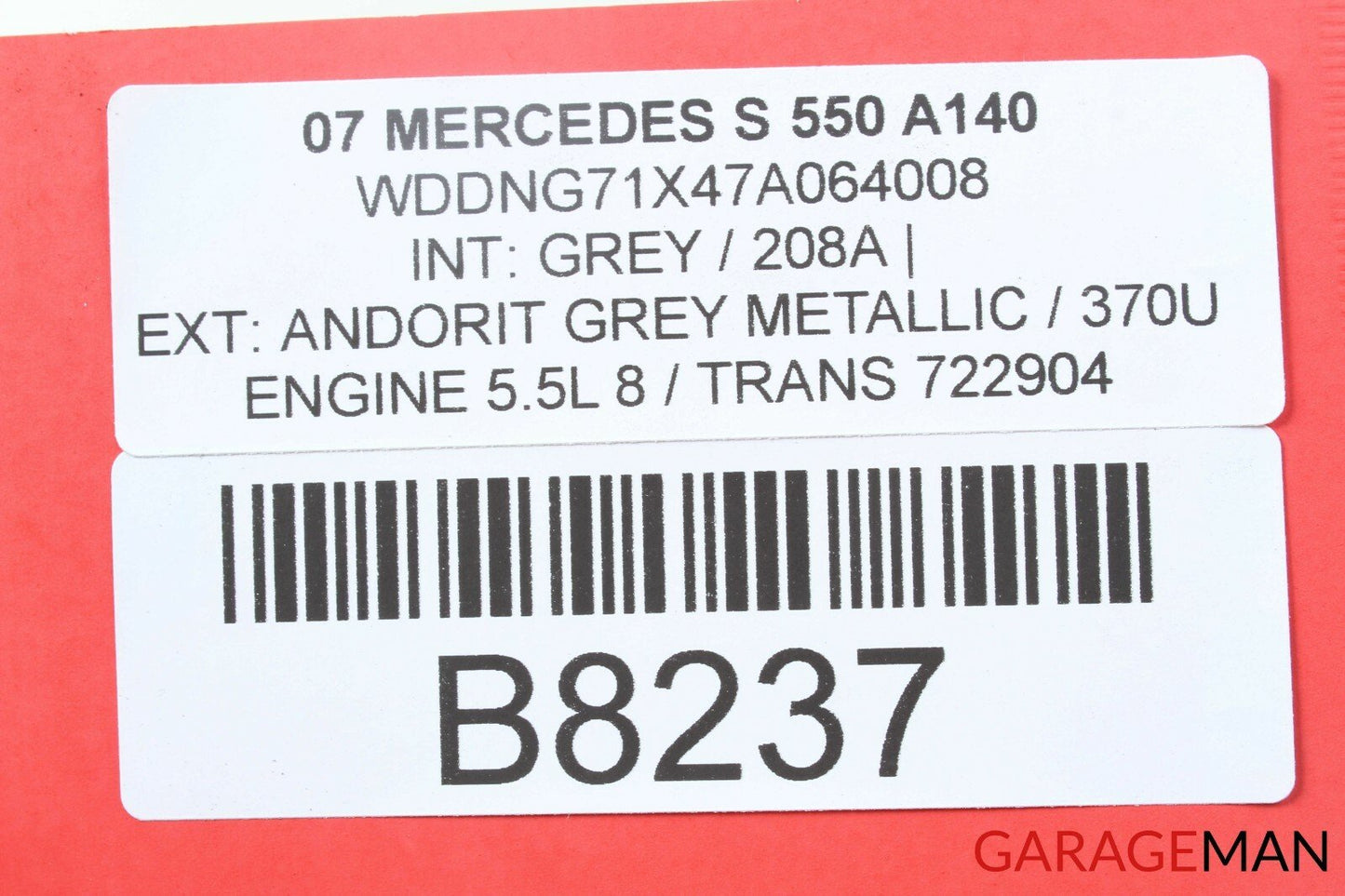 07-13 Mercedes W221 S550 Front Left Driver Side Bumper Reinforcement Bracket OEM