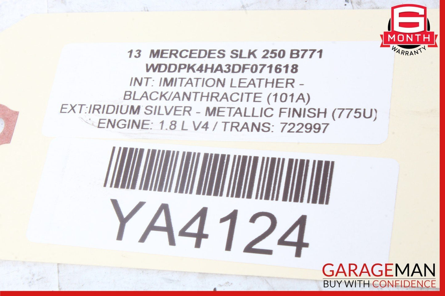 12-20 Mercedes R172 SLK250 SLC300 Front Left Side Lower Wishbone Control Arm OEM