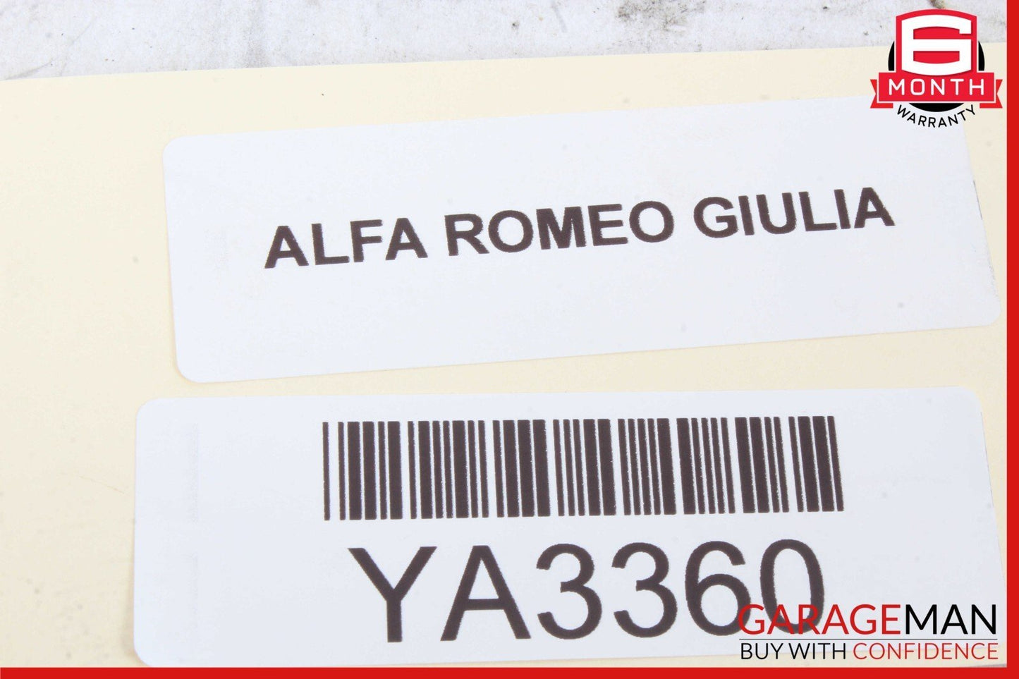 17-19 Alfa Romeo Giulia Front Left Side Noise Reduction Seal Panel 50558484 OEM