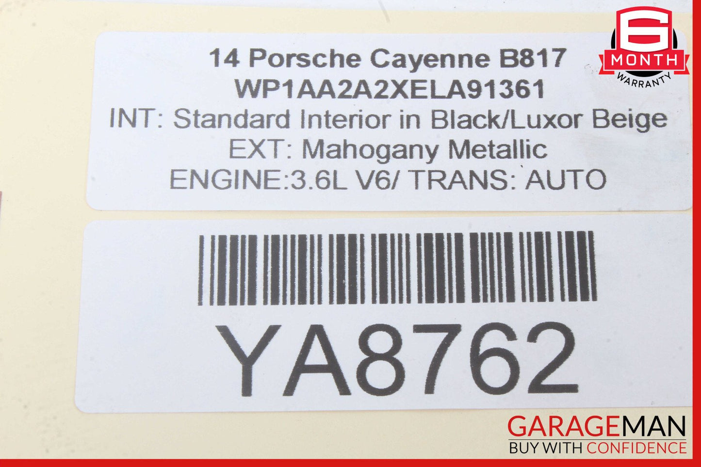 11-17 Porsche Cayenne 958 Rear Right / Left Side Upper Rearward Control Arm