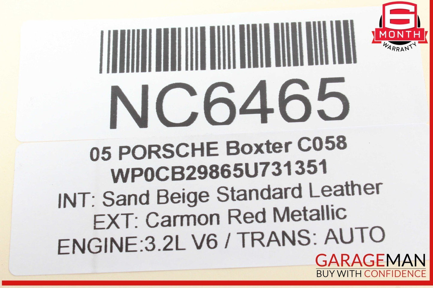 97-05 Porsche Boxster Carrera 996 Rear Left or Right Lower Control Arm Track