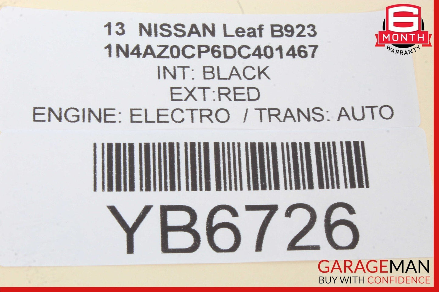 13-14 Nissan Leaf Rear Left Driver Side Seatbelt Seat Belt Retractor Black OEM