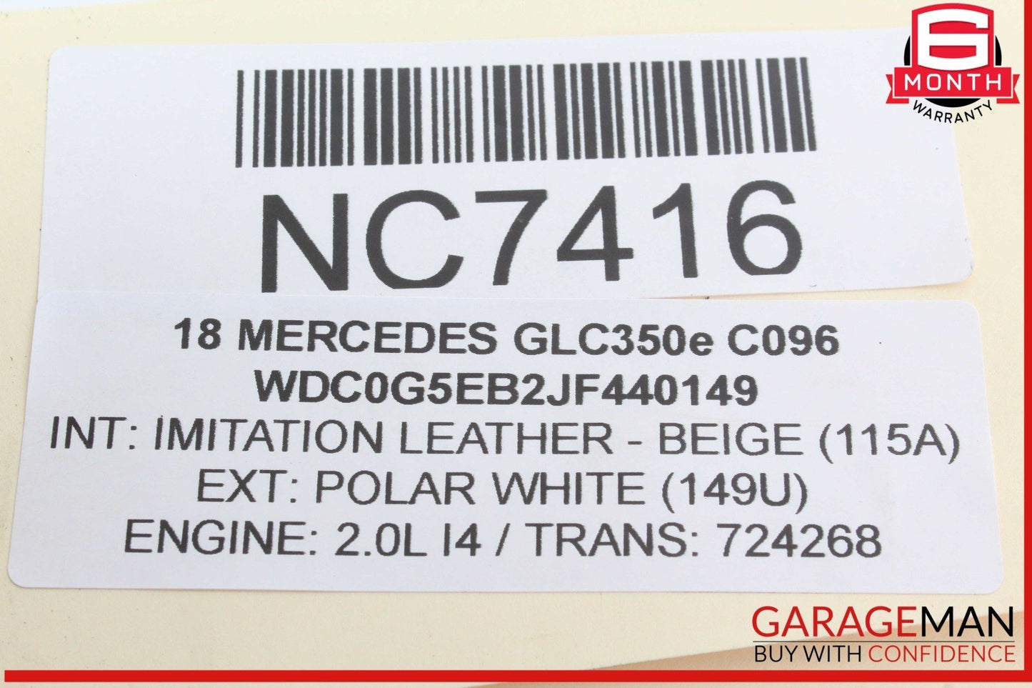 18-20 Mercedes X253 GLC350e Panoramic Sun Roof Sunroof Motor 0390200122 OEM