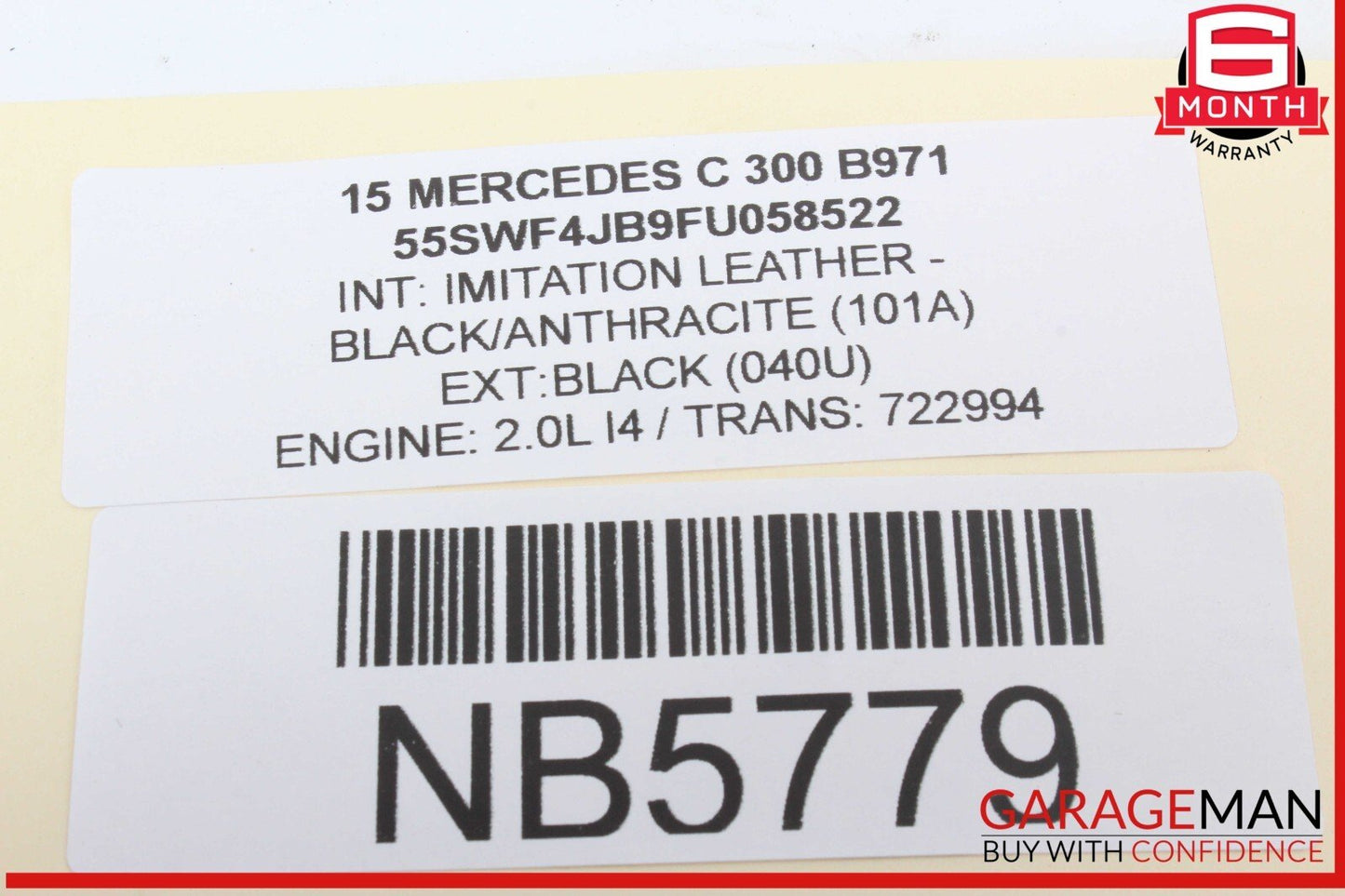 15-20 Mercedes W205 C300 Front Dashboard Inlet Air AC A/C Vent Grille OEM