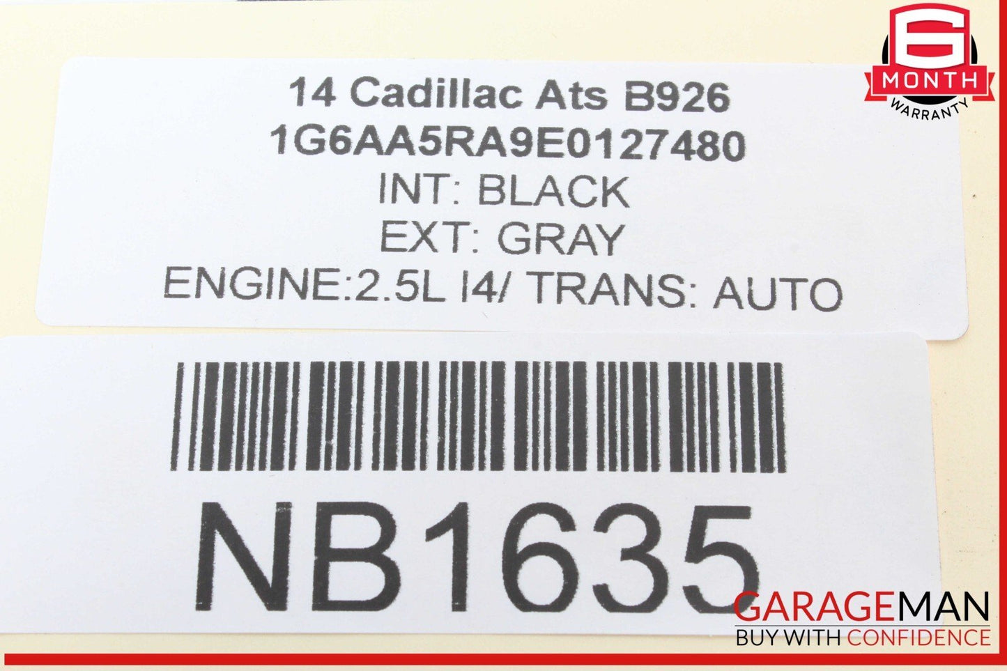 13-18 Cadillac ATS Rear Right Passenger Side Window Regulator Motor OEM