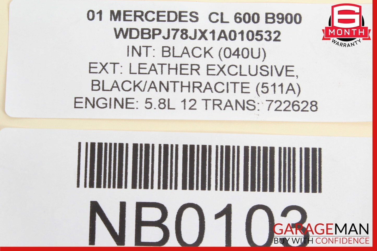 00-06 Mercedes W215 CL600 S500 Rear Right / Left Side Upper Control Arm