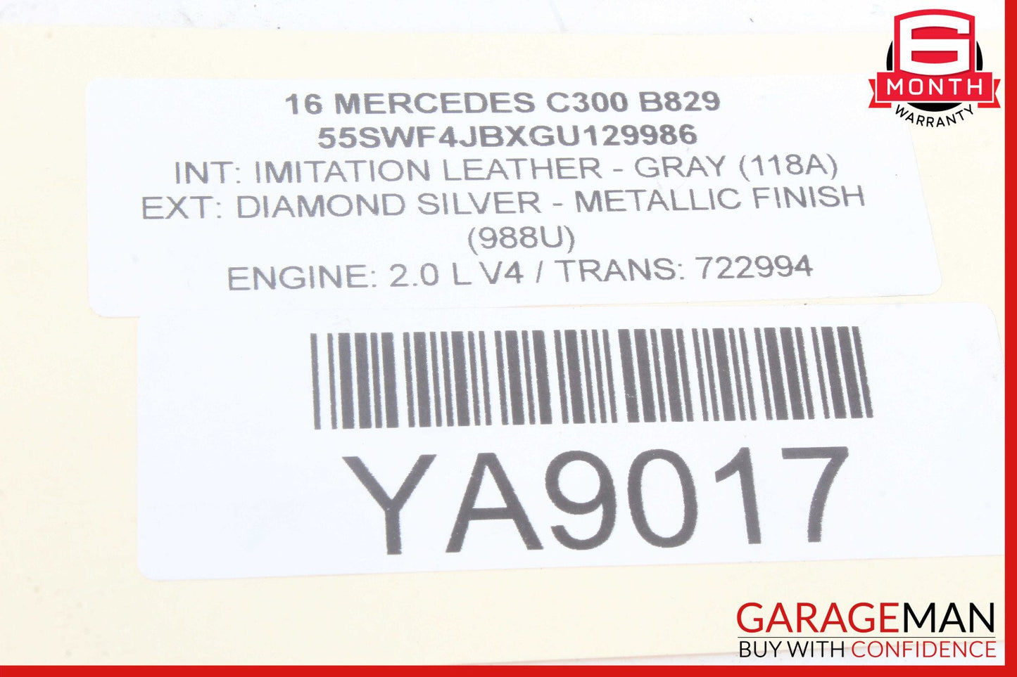 08-20 Mercedes W204 C300 C350 C63 AMG Rear Right or Left Side Upper Control Arm
