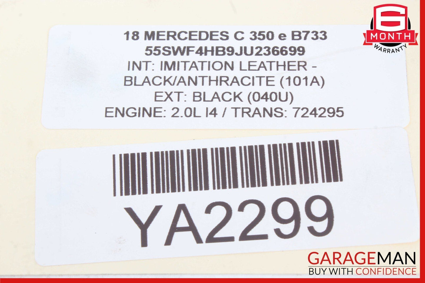 08-18 Mercedes W205 C350e Rear Left or Right Suspension Upper Control Arm OEM