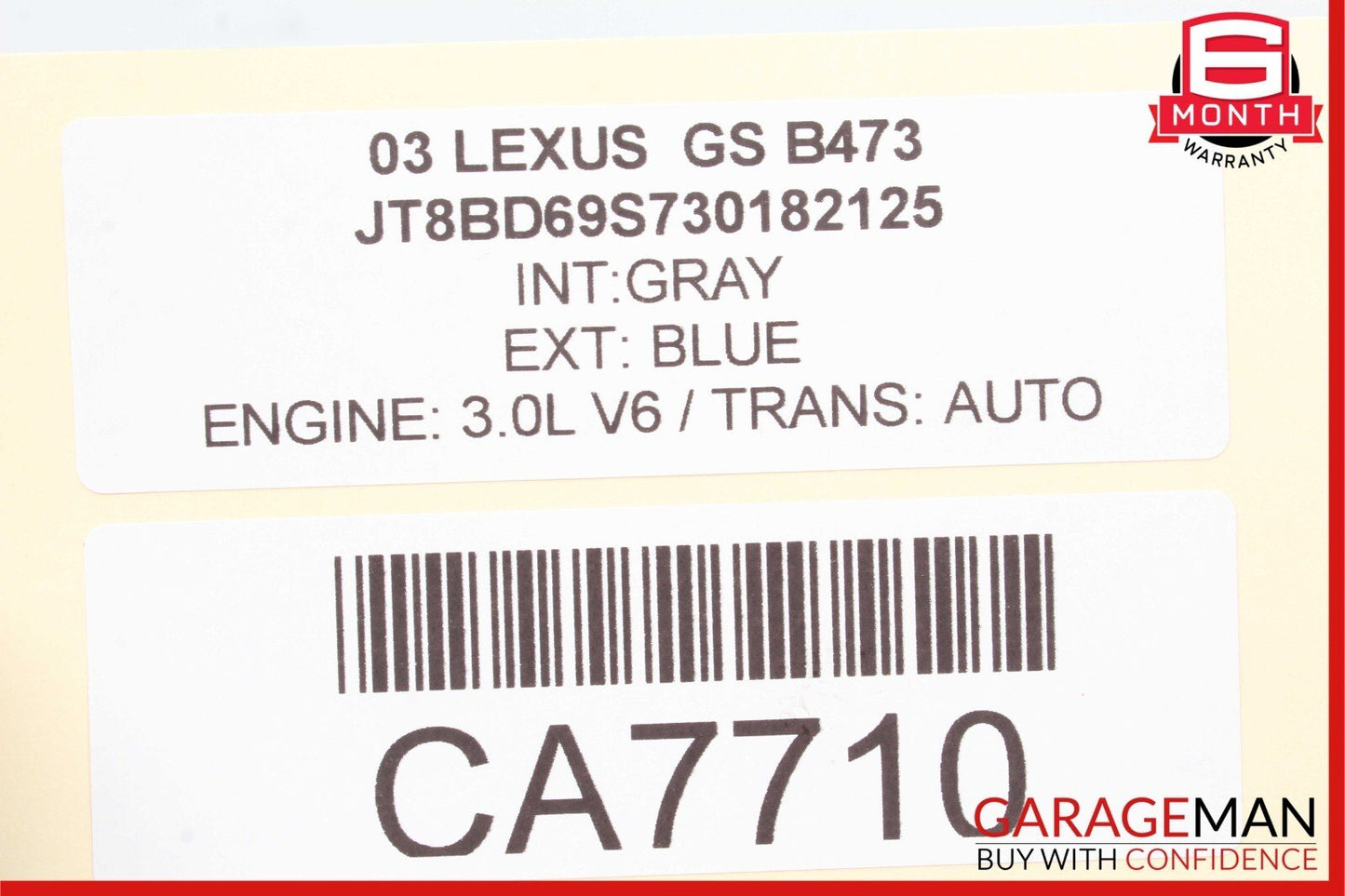 00-05 Lexus GS300 3.0L Tranny Transmission Gear Shaft Set OEM