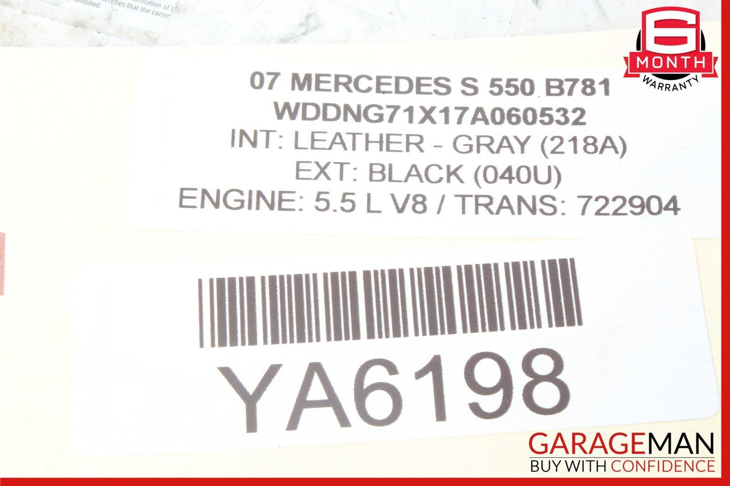 07-14 Mercedes W221 S550 CL550 Front Right Passenger Side Lower Control Arm OEM