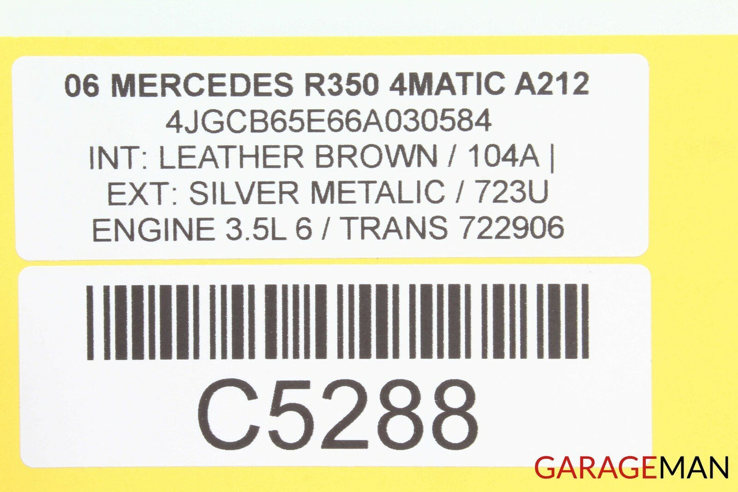 06-09 MERCEDES W251 R350 REAR RIGHT SIDE 3RD ROW SEAT BELT SEATBELT RETRACTOR