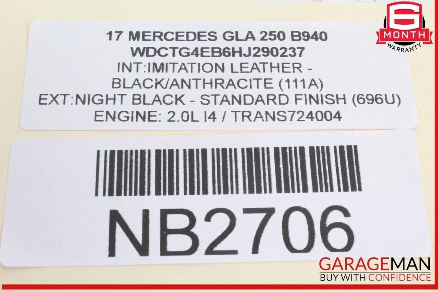 15-20 Mercedes X156 GLA250 GLA45 AMG Rear Right Door Lock Latch Actuator OEM