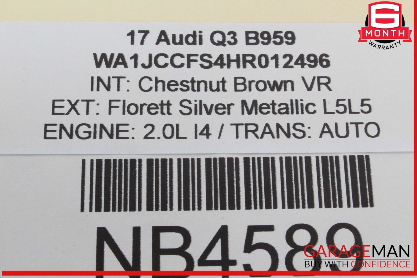 15-18 Audi Q3 Quattro Rear Right Passenger Side Door Lock Latch Actuator OEM