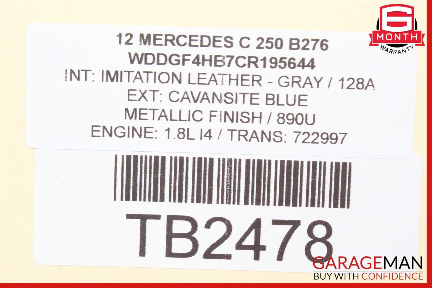 08-18 Mercedes C250 C300 C350 GLK350 Rear Right Side Door Control Module Unit