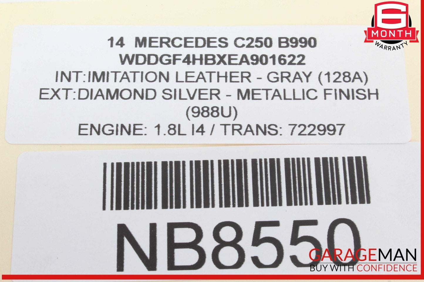 08-18 Mercedes W204 C250 C300 E550 Rear Right Side Door Control Module Unit