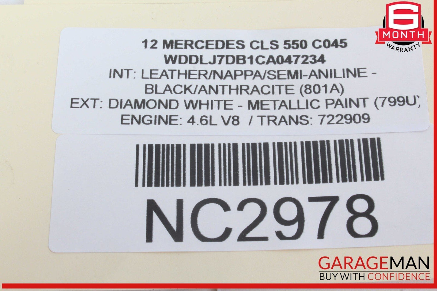 12-18 Mercedes W218 CLS550 CLS400 Front Left Side Door Lock Latch Actuator OEM
