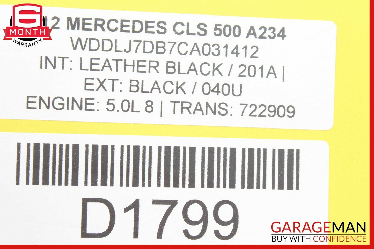 12-16 Mercedes W218 CLS500 Air Suspension Control Valve Module 2128200358 OEM