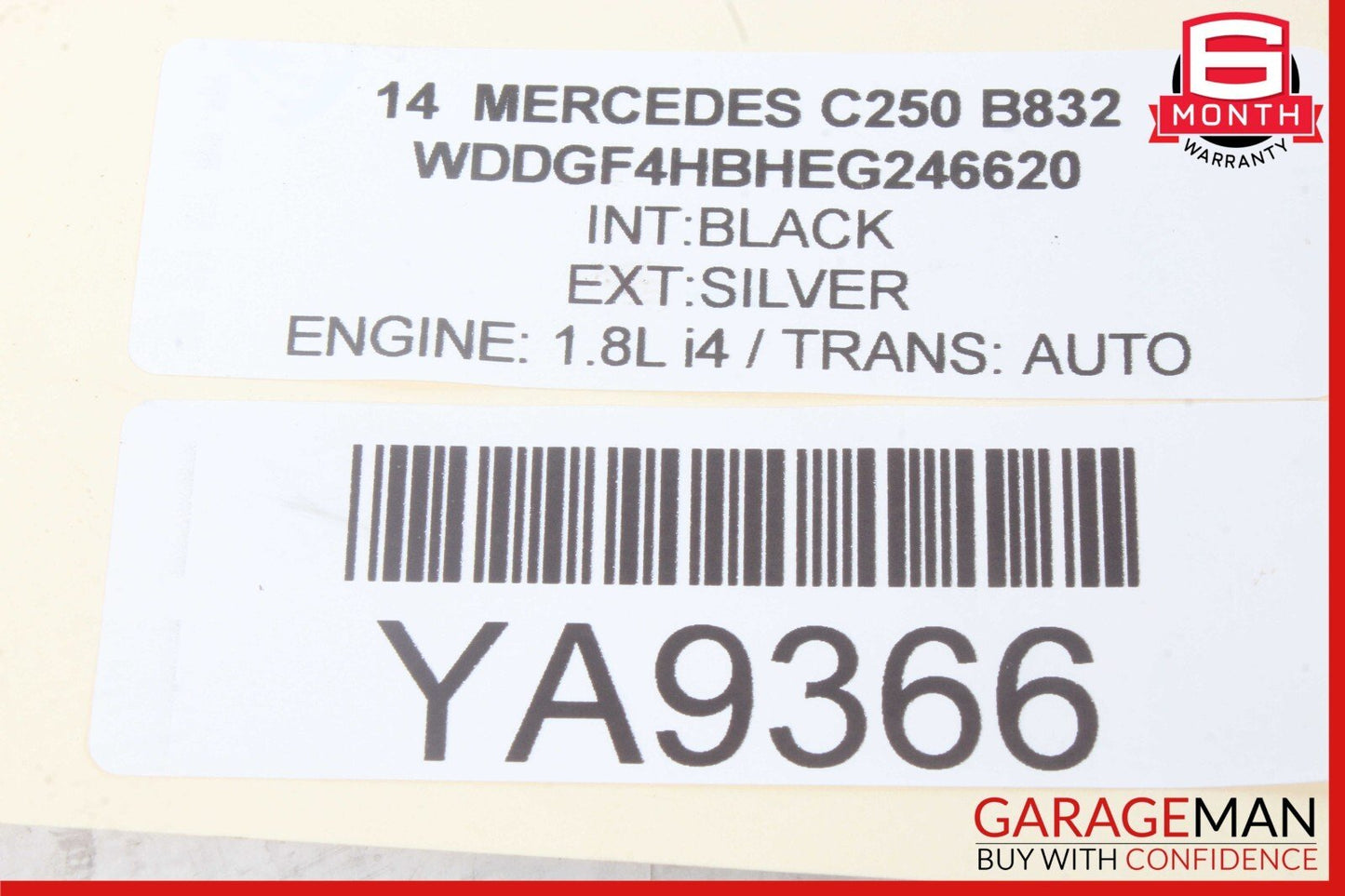 08-17 Mercedes W204 C250 SLK250 E400 Front Left Side Lower Control Arm RWD OEM