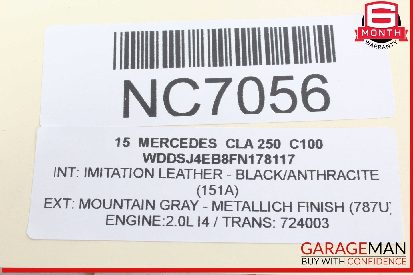 14-19 Mercedes W117 CLA250 Front Center AC A/C Air Vent Nozzle Trim Grill OEM