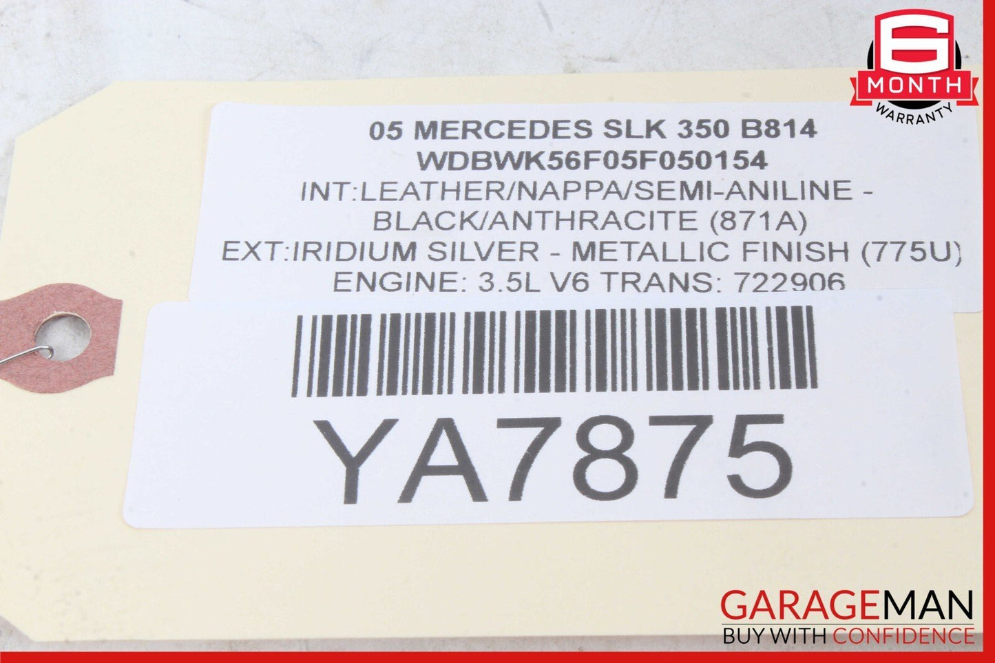 05-08 Mercedes R171 SLK350 SLK280 Front Left Side Seatbelt Seat Belt Retractor
