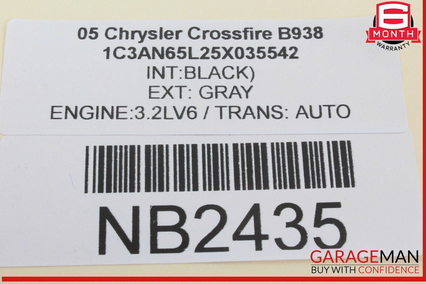04-08 Chrysler Crossfire Front Right Passenger Side Door Lock Latch Actuator